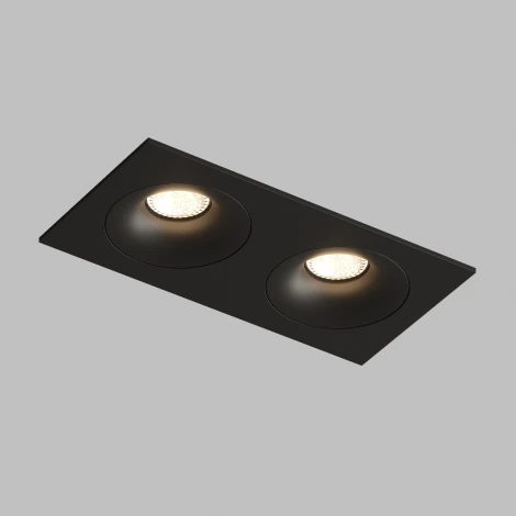 Точечный встраиваемый светильник Denkirs Roto DK2122-BK (220V)