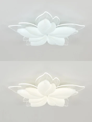 Потолочная люстра светодиодная Natali Kovaltseva Effect LED LAMPS 81118 с пультом ДУ, моб. приложением 160W, белый, LED