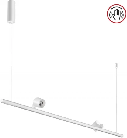 Светильник подвесной диммируемый (сенсер) Novotech Fermo 359308 OVER белый LED 14W+14W 4000K 220V (регулировка яркости, сенсорный выключатель, на тросе)