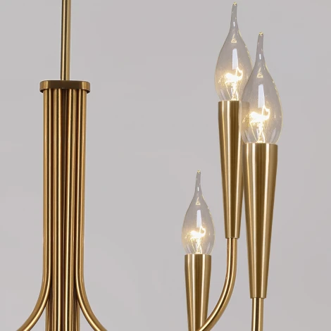 Потолочная люстра на штанге ILLUMICO IL0441-9P-79 BRASS VASE