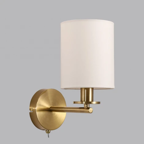 Бра Lumion Eclate 8412/1W латунь/белый, металл/текстиль Е14 40W 220V