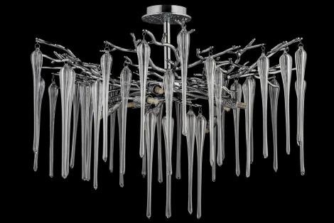 Потолочная люстра хрустальная на штанге Dio D`arte Tavenna Nickel Tavenna H 1.3.76.101 N (220V)
