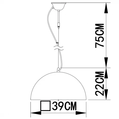 Подвесной светильник Arte Lamp Rome A4175SP-1WH