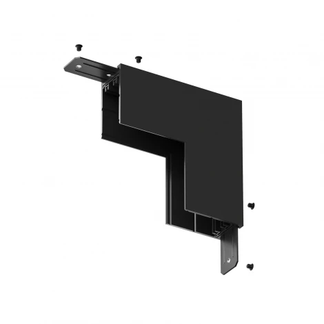 Угловое соединение стена-потолок накладной Smart, черный TR2108-BK Denkirs