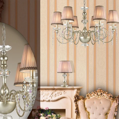 Интерьерная настольная лампа Odeon Light Aurelia 3390/1T (220V, хрусталь, выключатель)