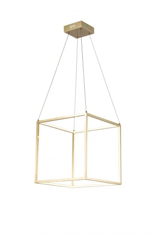 Подвесной светильник Lucia Tucci Exo 3350.440 gold (LED, 220V, на тросе, куб)