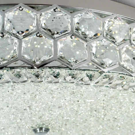 Потолочный светильник светодиодный хрустальный с пультом с регулировкой цветовой температуры LED4U LED4U L1180-700 CR