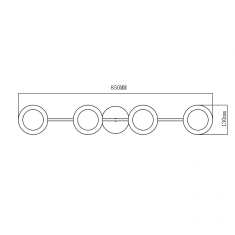 Потолочная люстра Escada Muse 1100/4P E27*60W Gold/White