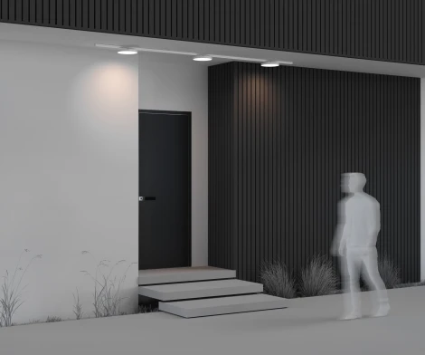 Уличный трековый светильник низковольтный светодиодный Maytoni Outdoor Зон / Zon IP Elasity IP 3000К 25Вт 48V O-TR01-1-F-25WW3K