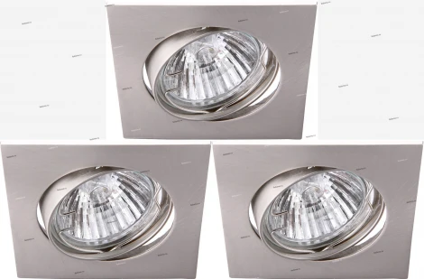 Встраиваемый точечный светильник Arte Lamp Quadratisch A2118PL-3SS
