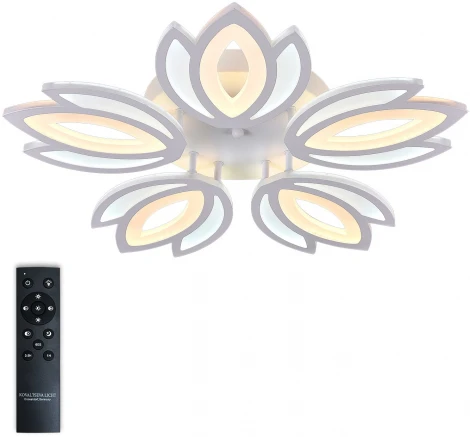 Потолочная люстра Natali Kovaltseva Led Lamps 81124 (регулировка яркости, 220V, пульт управления, цветы)