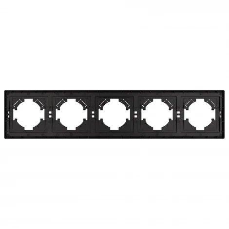 Рамка пластиковая FRM-TENDO-SFPL-5-BK (Arlight, Матовый черный) 054657