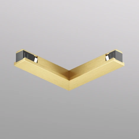 Коннектор для трека Denkirs Shine Base TR5723-SB 90° потолок-потолок, сатинированная латунь (48V)