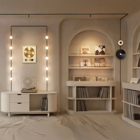 Трековый светильник MAG-MICROCOSM-VINYL-R170-7W Warm3000 (BK, 150 deg, 24V) (Arlight, IP20 Металл) 051782