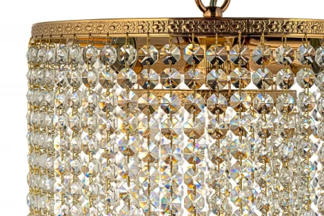 Подвесной светильник каскадный Arti Lampadari Stella E 1.5.30.101 G (220V, хрусталь, на цепи)