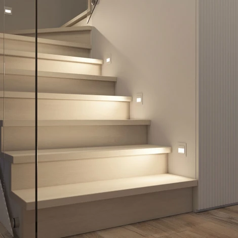 Подсветка для лестниц и ступеней встраиваемая Denkirs DK3050-WH (LED, 220V)