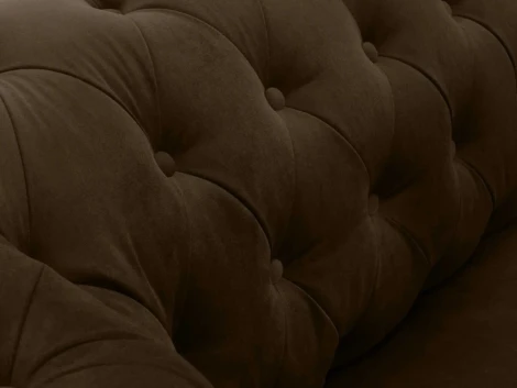 Диван Chesterfield ОГОГО (арт.344555), (Ткань/Коричневый)