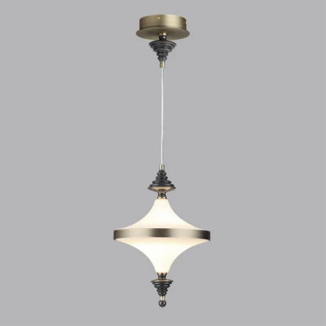 Подвесной светильник Odeon Light Ula 5404/23L бронзов.брашированн./черный/стекло/керамика LED 23W 3000K (220V, на проводе)
