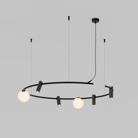 Шинопровод модульный низковольтный подвесной круглый D800мм горизонтальный 24V Maytoni Technical Busbar trunkings Arity TRX233-RH-D800-B