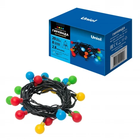 Гирлянда Uniel ULD-S0280-020/DGA MULTI IP20 COLORBALLS