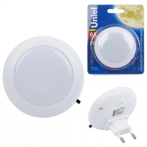Ночник Uniel DTL-303-Круг/White/3Led/0,5W