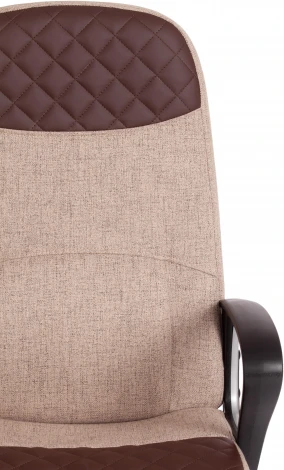Кресло ADVANCE ткань/кож/зам, светло-коричневый/коричневый, фостер 03/36-36 Tetchair 15361