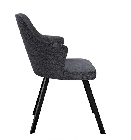 Стул DikLine 235 поворотный, NS13 GRAPHITE, ножки черные 00-00084329