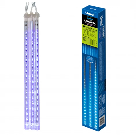 Гирлянда Uniel ULD-E2405-240/DTK BLUE IP44 METEOR
