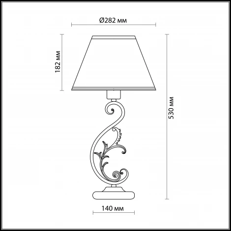 Интерьерная настольная лампа Odeon Light Pari 2687/1T