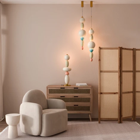 Подвесной светильник Maytoni Adore MOD297PL-L24BS3K (LED, 220V, на тросе, шарики)