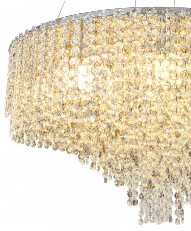 Подвесная люстра Stilfort Rain of Crystal 2187/09/16P (220V, хрусталь, на тросе)