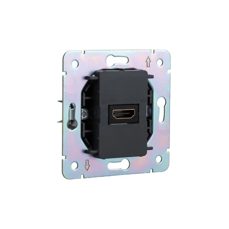 Розетка HDMI с/у графит Kranz Strong KR-78-0730-6