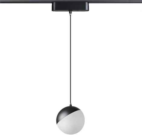 Трековый светильник Novotech Smal 359260 SHINO черный для низковольтного шинопровода IP20 LED 10W 48V 800Лм 3000К (шар)