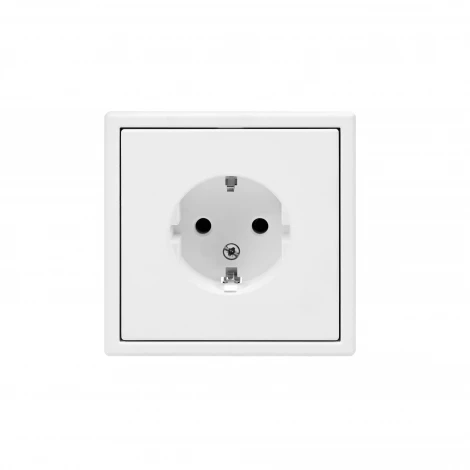 Розетка с заземлением (лотос) Systeme Electric GAL001343