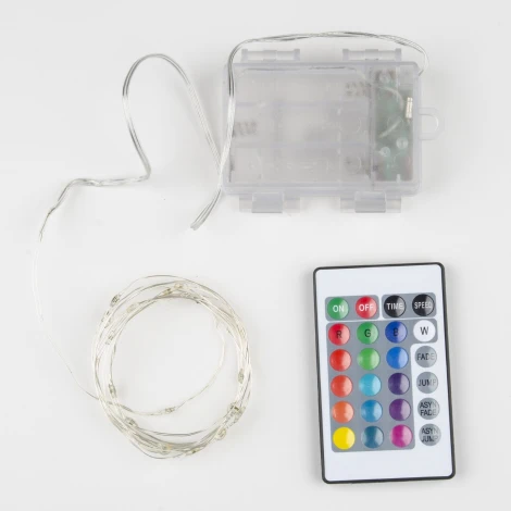 Гирлянда Uniel ULD-S0200-020/DTB/3AA/RC RGB IP20 DEW