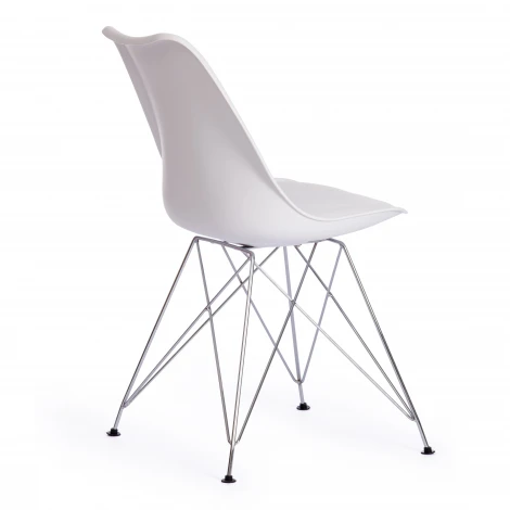 Стул Tulip Iron Chair/Тулип Айрон Чаир (мод.EC-123)/1 шт. в упаковке металл/пластик, 54,5*48*83,5см, white (белый) Tetchair 15419