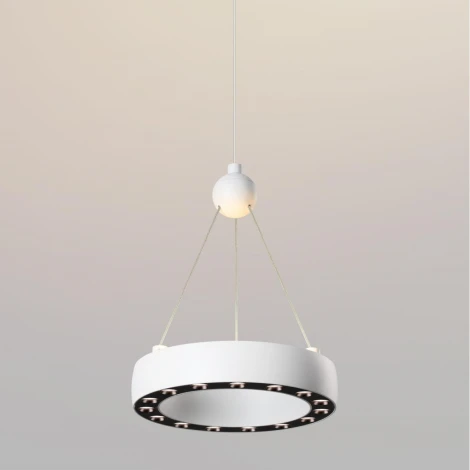 Светильник подвесной светодиодный Novotech Turn 359395 LED 12W вниз/5W вверх 220V 1360Лм 3000K (на проводе, кольцо)