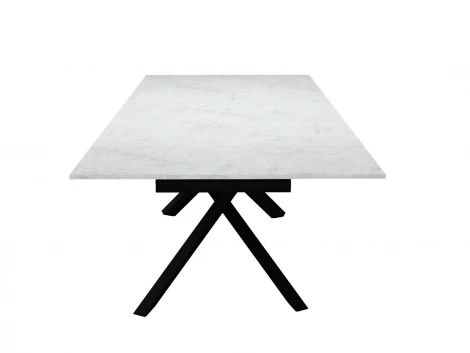 Стол DikLine DX140M Хромикс белый/опоры черные (2 уп.) 00-00084257