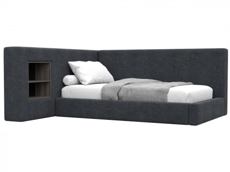 Кровать односпальная с подъемным механизмом Лига-151 полки слева Лига Диванов 138658L