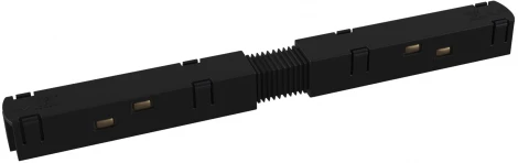 Коннектор питания прямой Gravity черный (магнитный) Maytoni Technical TRA004PC-22B (48V)