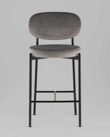 Стул полубарный Бриф VD велюр серый Stool Group УТ000042504