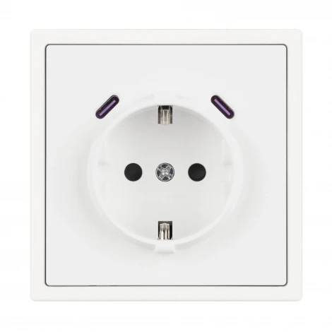 Розетка ARL NOBE зк со шторками с USB тип C+С софт-тач белый кварц SCT-MUCC-SFPL-WH (250V, 16A) (Arlight,) 061818(1)