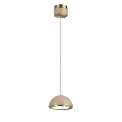 Подвесной светильник светодиодный Odeon Light Lulu 5453/6L светлая бронза/бежевый/металл/керамика/акрил LED 6W 3000K