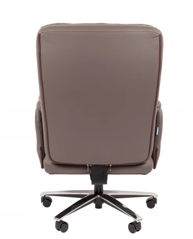 Офисное кресло Chairman 433 Россия экокожа коричневая 7215652