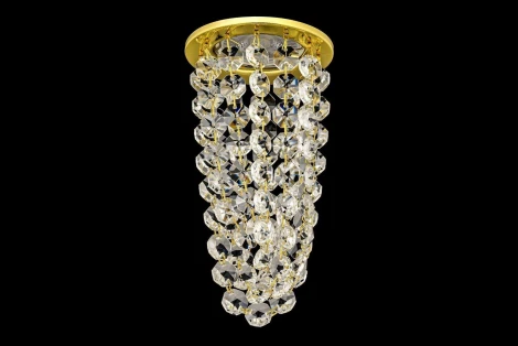 Встраиваемый светильник хрустальный Dio D'Arte Osimo Gold GU10.5.14.8.112 G (220V, круглые)