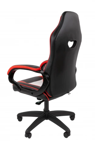 Кресло Chairman game 16 Россия экокожа черный/красный/белый 7213482