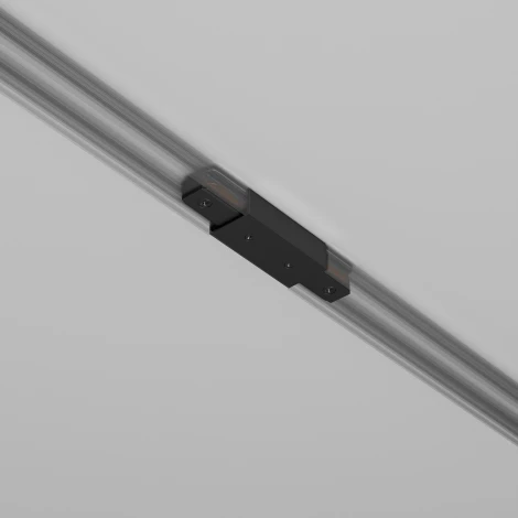 Прямой коннектор питания с вводом питания Unity (однофазный) черный Maytoni Accessories for tracks Unity TRA001CB-11B