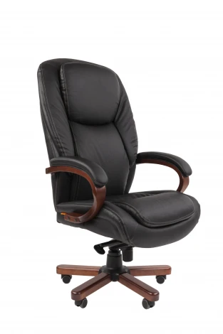 Офисное кресло Chairman 408 Россия нат.кожа/экокожа черная (мультиблок) 7163871