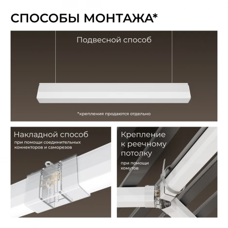 Линейный светильник светодиодный накладной 5Вт Apeyron 30-59