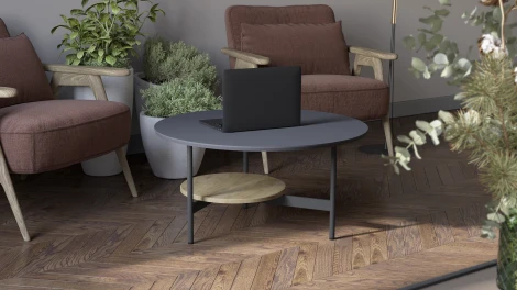 Стол журнальный Калифорния Марио Графит/дуб сонома 9557096401